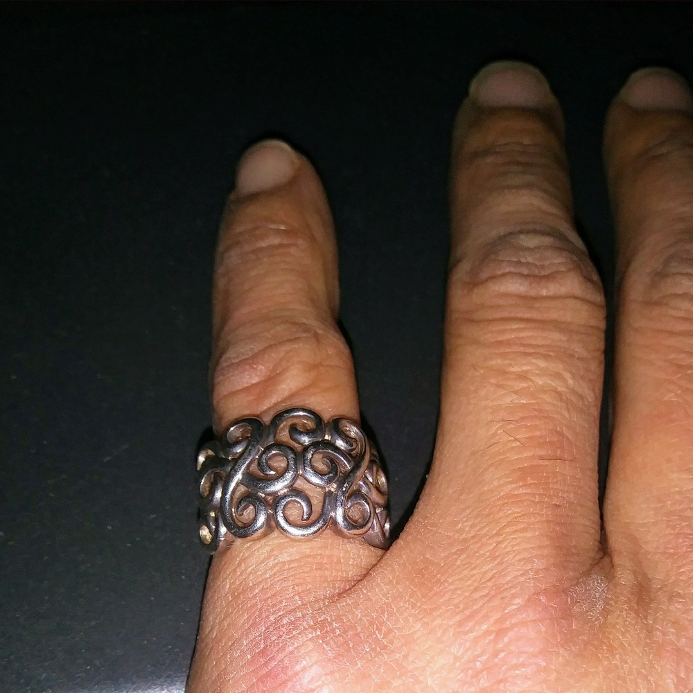 Sterling Silver Scrollwork Ring - image 6